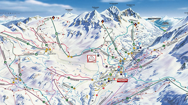 Obertauern Piste Map